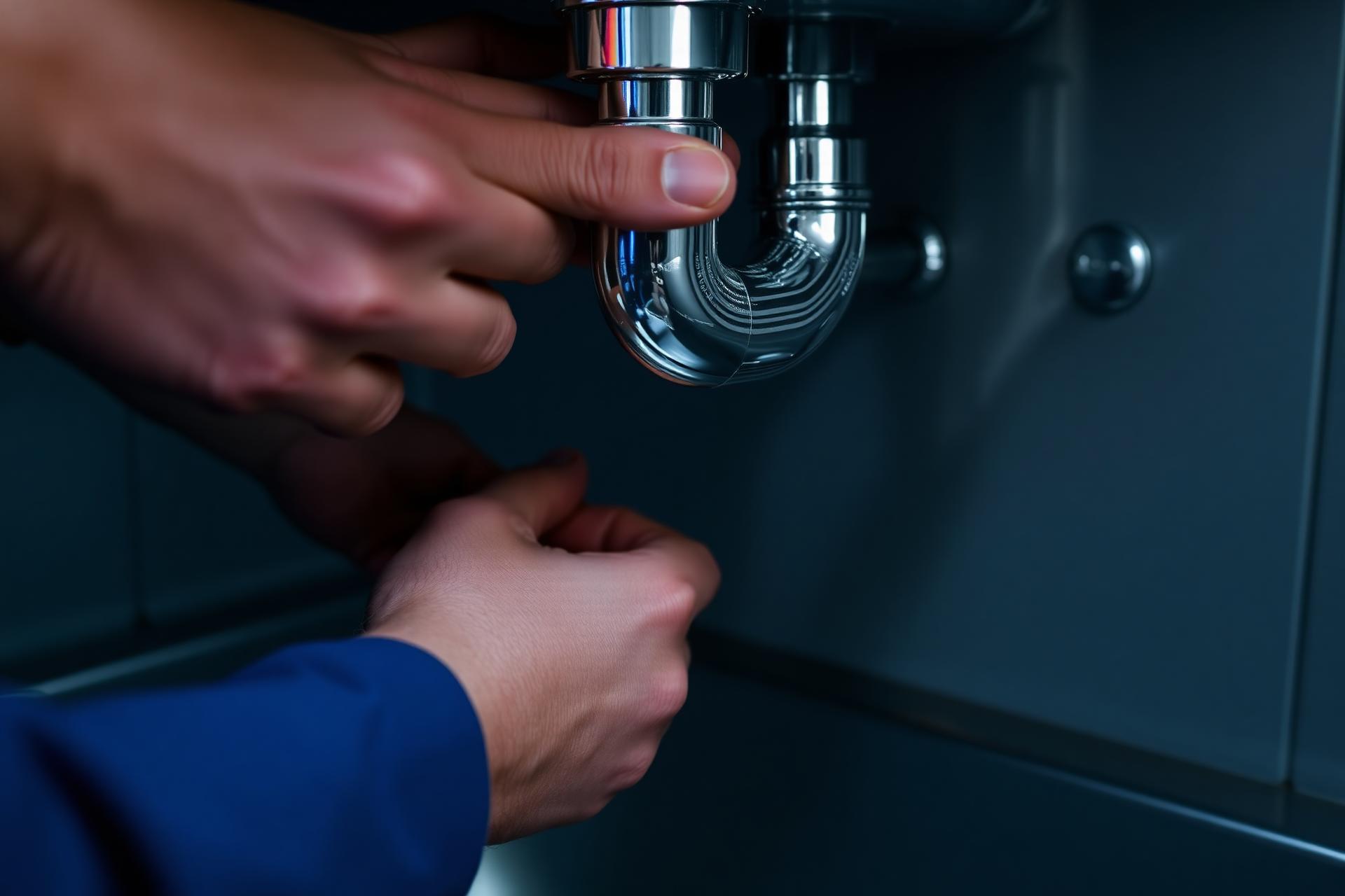 Plombier IYE Services au travail à Lyon